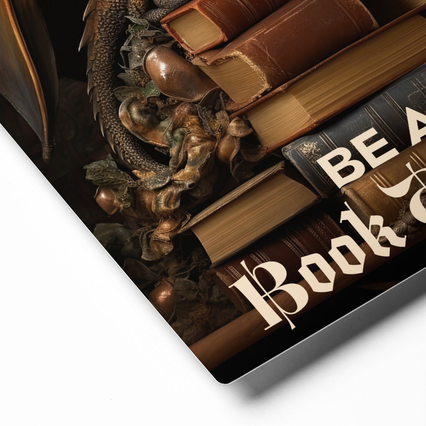 Book Dragon | Metal prints
