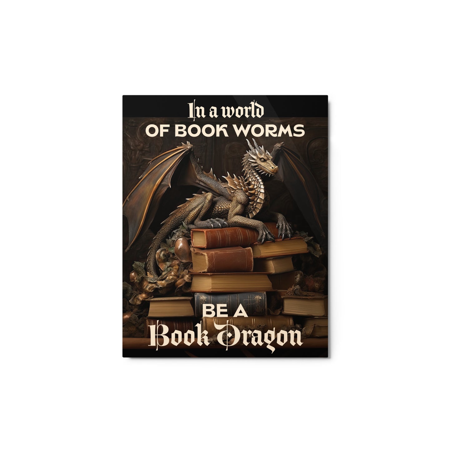 Book Dragon | Metal prints